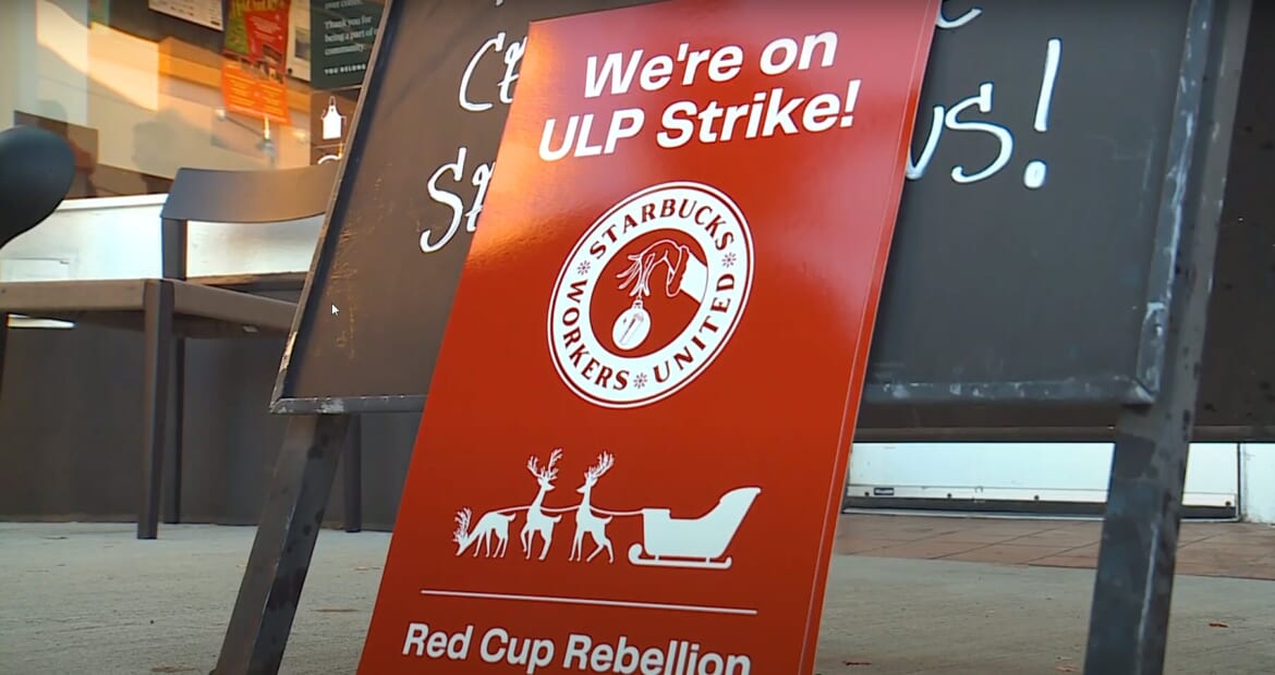 Starbucks Workers Stage Nationwide Red Cup Day Strike, Advocating for Labor Rights