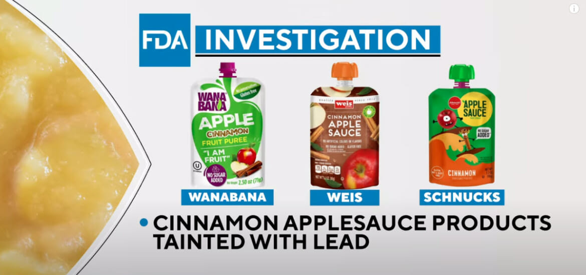 Cinnamon Applesauce Poisoning Investigation Unveils Shocking Lead Levels: Over 2,000 Times Higher Than Standards