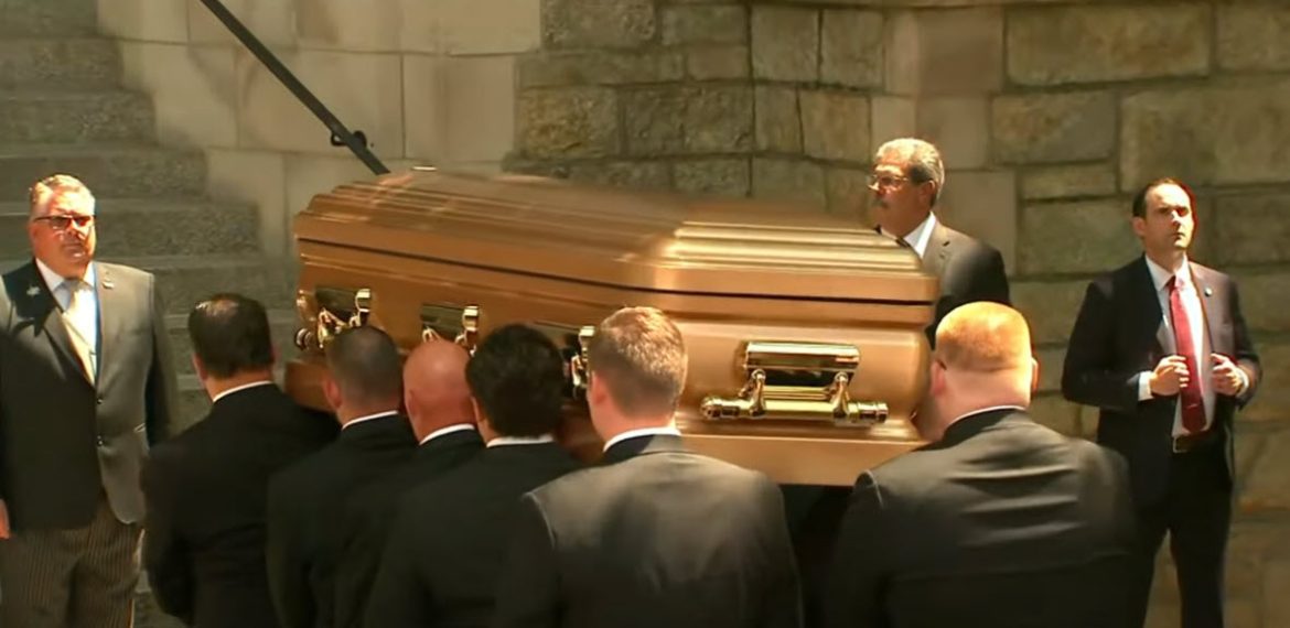Former President Trump Attends Funeral Services for Mother-In-Law in Palm Beach