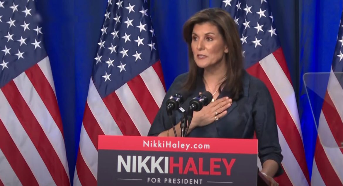 Nikki-Haley-Commits-to-Presidential-Race-Beyond-South-Carolina-Primary-Despite-Poll-Challenges and Gets Emotional Speaking About Husband's Service