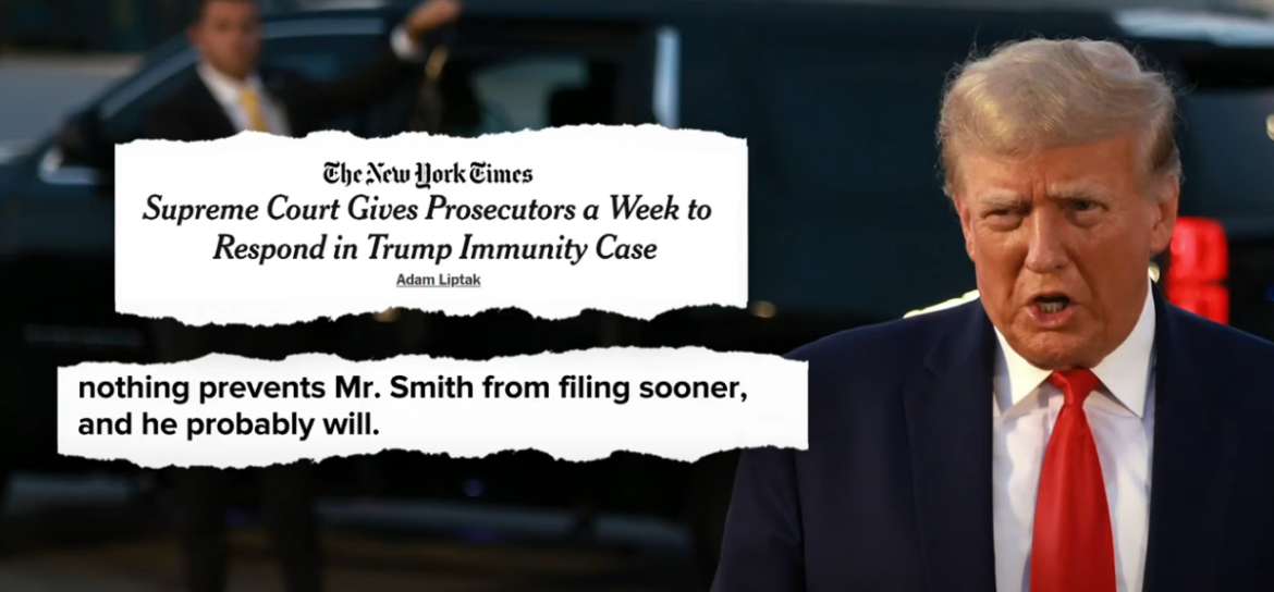 SCOTUS Grants Special Counsel One Week to Respond to Trump's Immunity Request