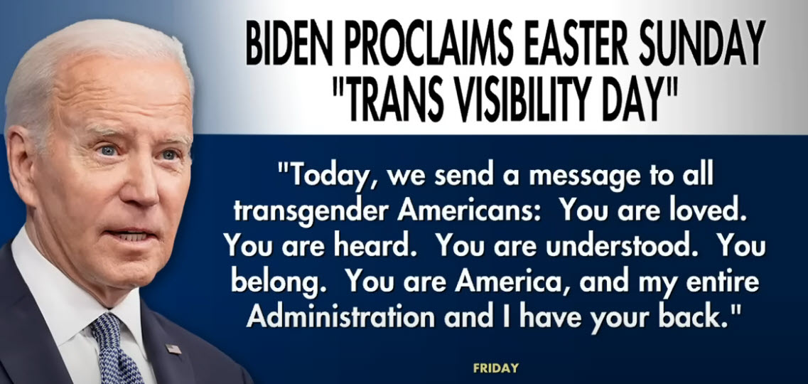 Biden Administration Defends Trans Day of Visibility Recognition on Easter