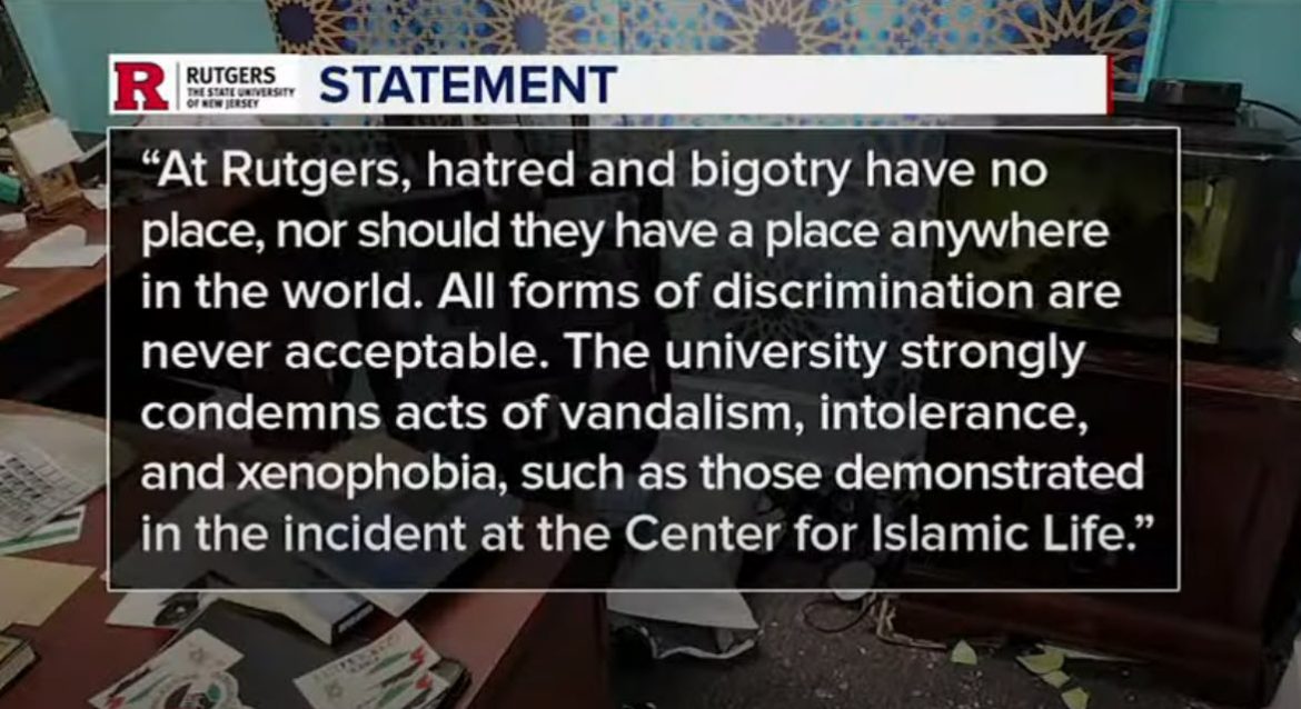 Investigation Launched into Break-In at Rutgers University's Islamic Center
