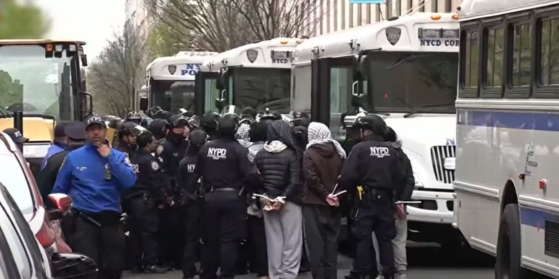 NYPD Arrests Pro-Palestinian Protesters at Columbia University Campus