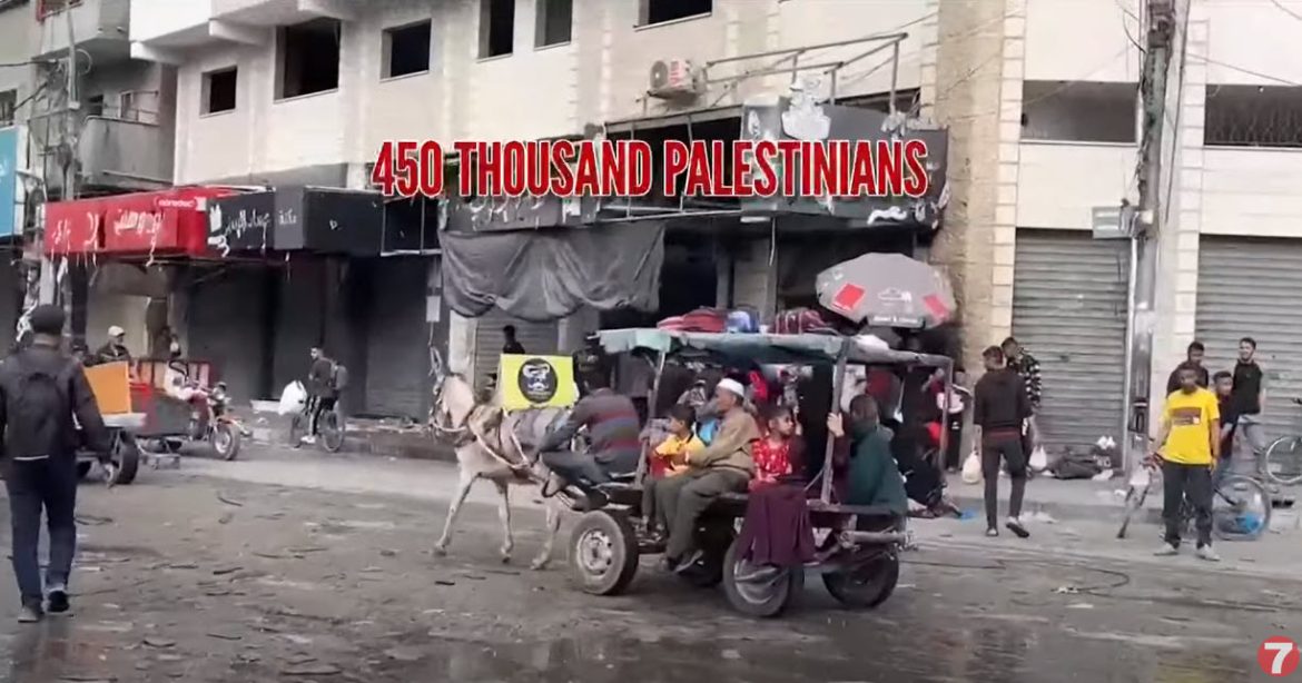 450,000 Palestinians Flee Rafah Amid Israeli Military Offensive