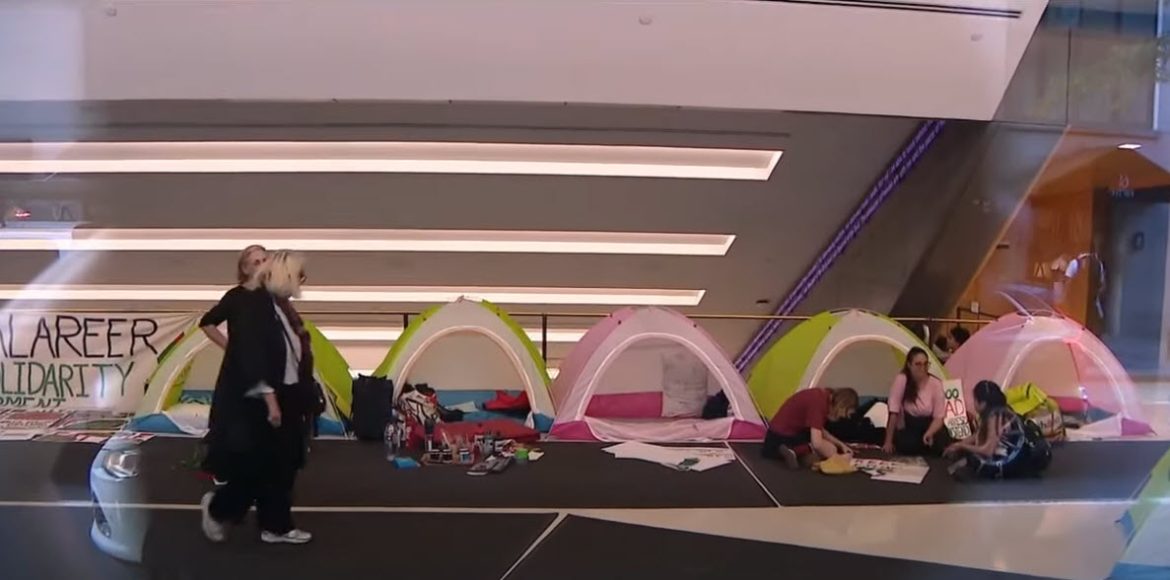 Faculty-Led Pro-Palestinian Protest Encampment at The New School Draws Attention