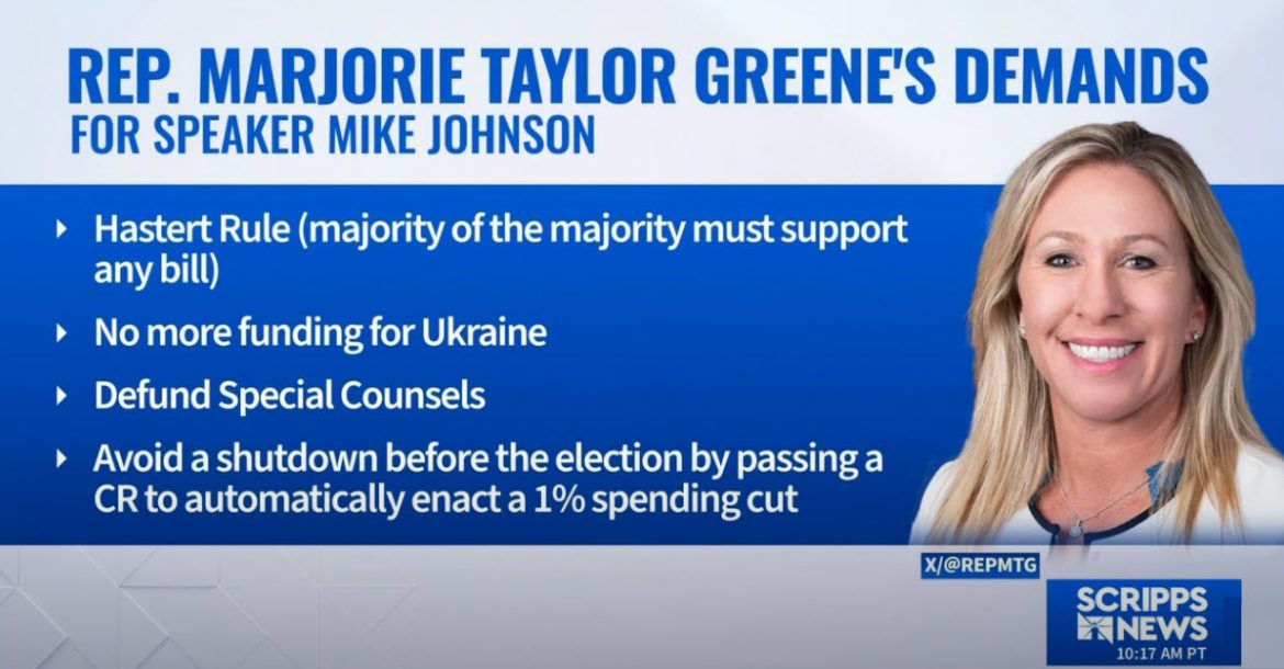 Tensions Rise in Washington: Greene's Challenge to Speaker Johnson's Leadership