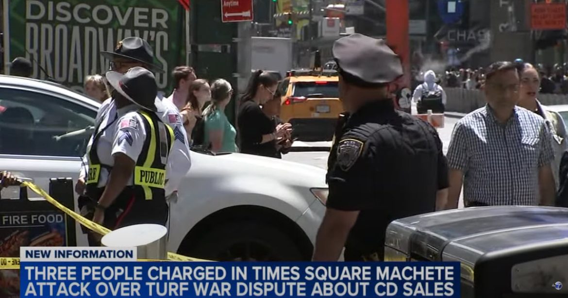 Three Charged in Times Square Machete Attack Amid Turf War