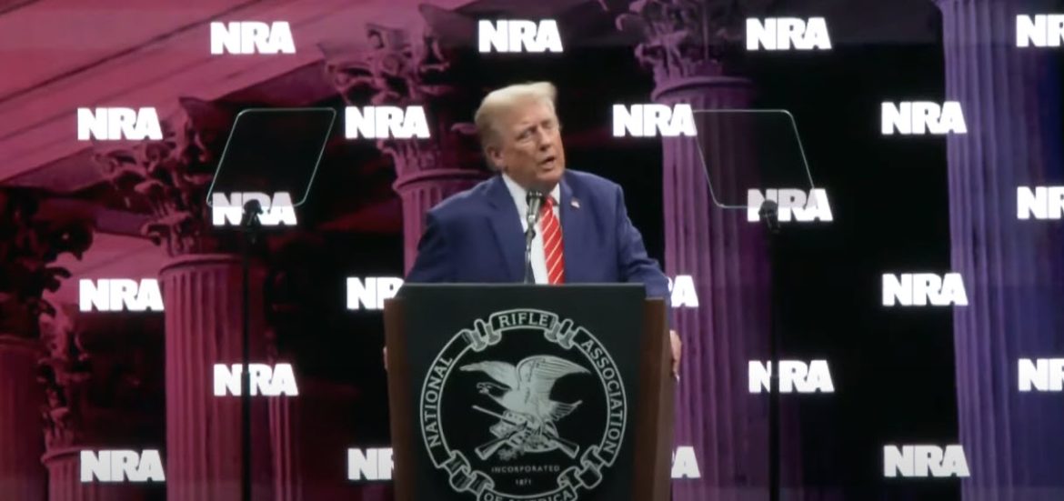 Trump Accepts NRA Endorsement at Annual Convention, Outlines Law and Order Agenda in Texas