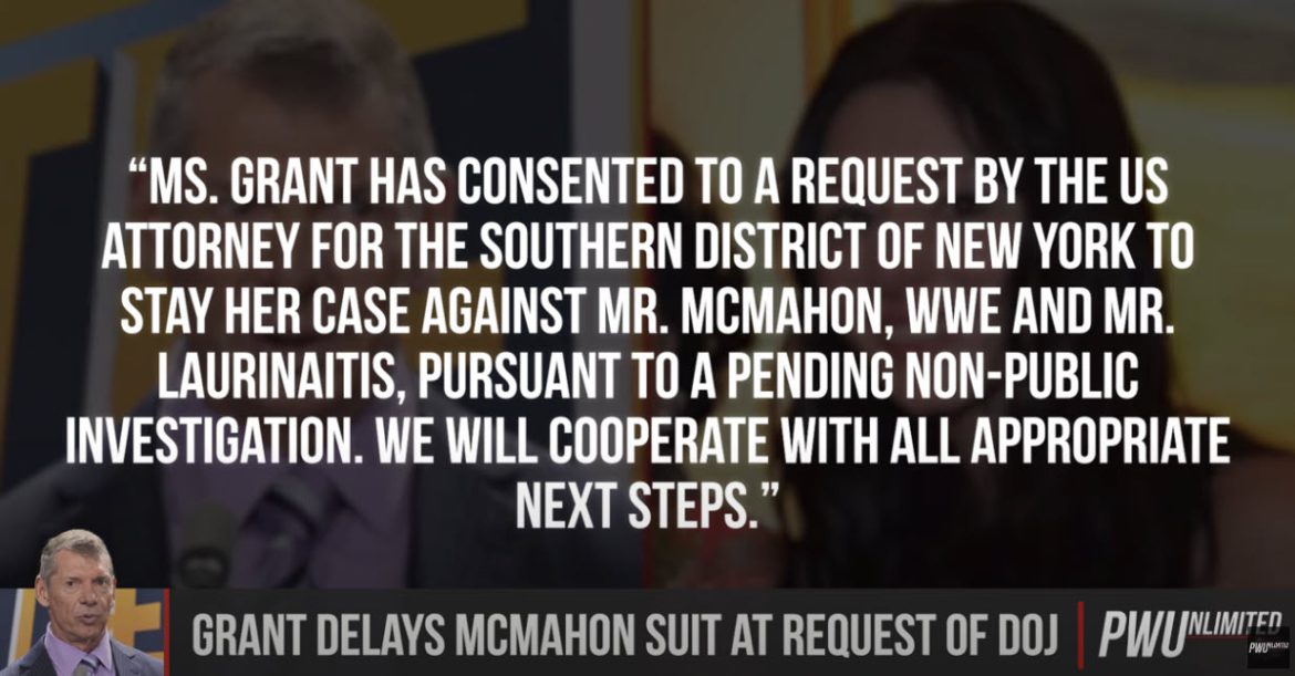 Vince McMahon Accuser Agrees to Delay Lawsuit Amid DOJ Investigation
