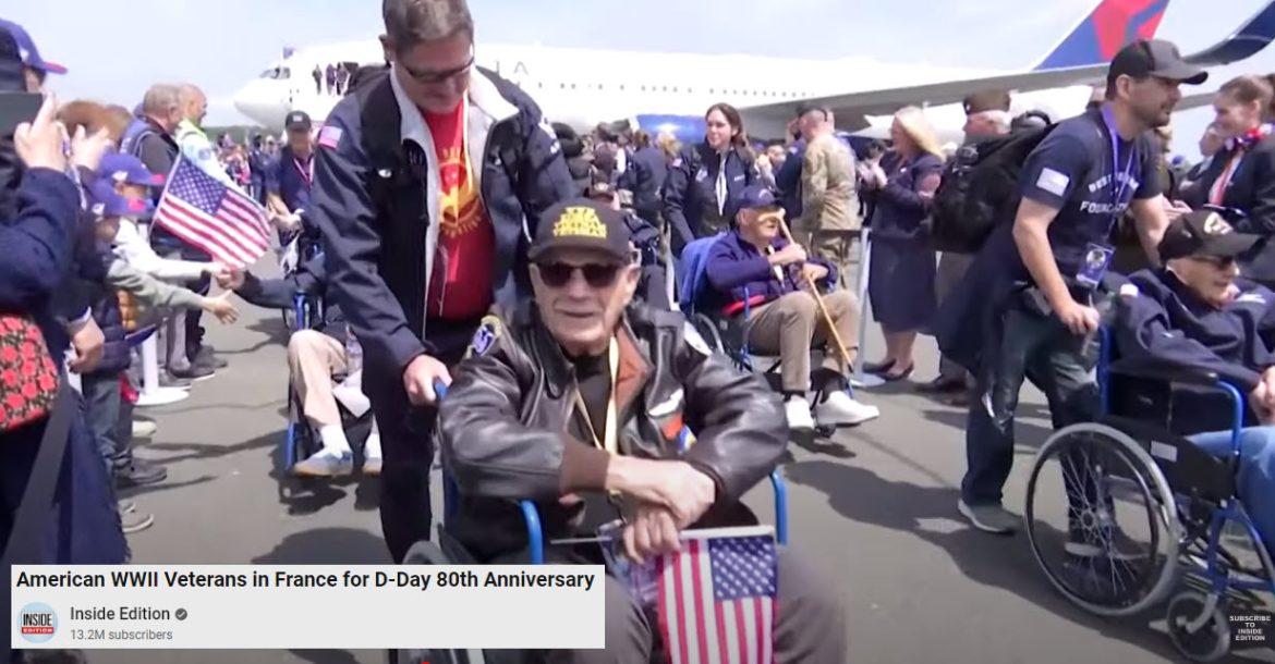 American WWII Veterans in France for D-Day 80th Anniversary