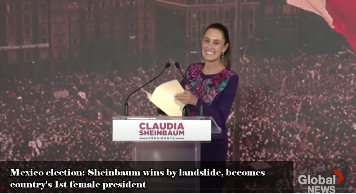 Claudia Sheinbaum Wins Landslide Victory, Becomes Mexico's First Female President