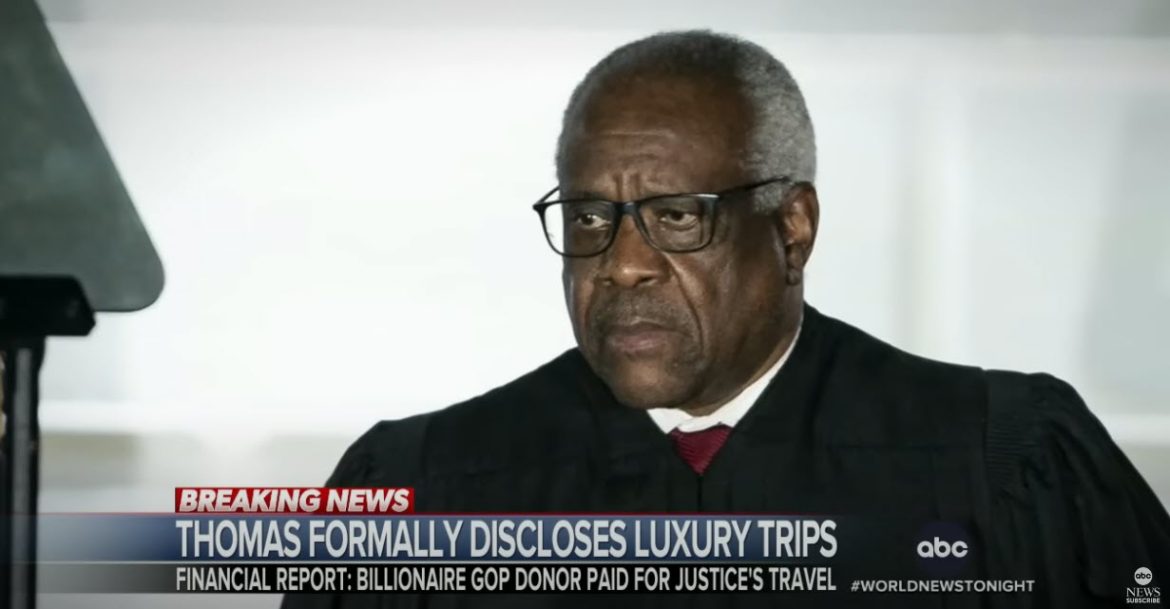 Supreme Court Justice Clarence Thomas Formally Discloses 2019 Trip Paid by GOP Megadonor