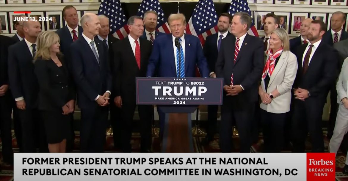 Trump Meets with GOP Lawmakers on Capitol Hill, Asserts Party Unity and Eyes Election Victory
