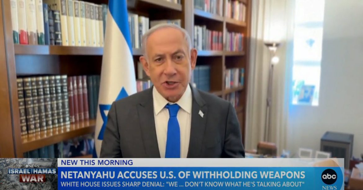White House Disputes Netanyahu's Claims on Withholding Weapons