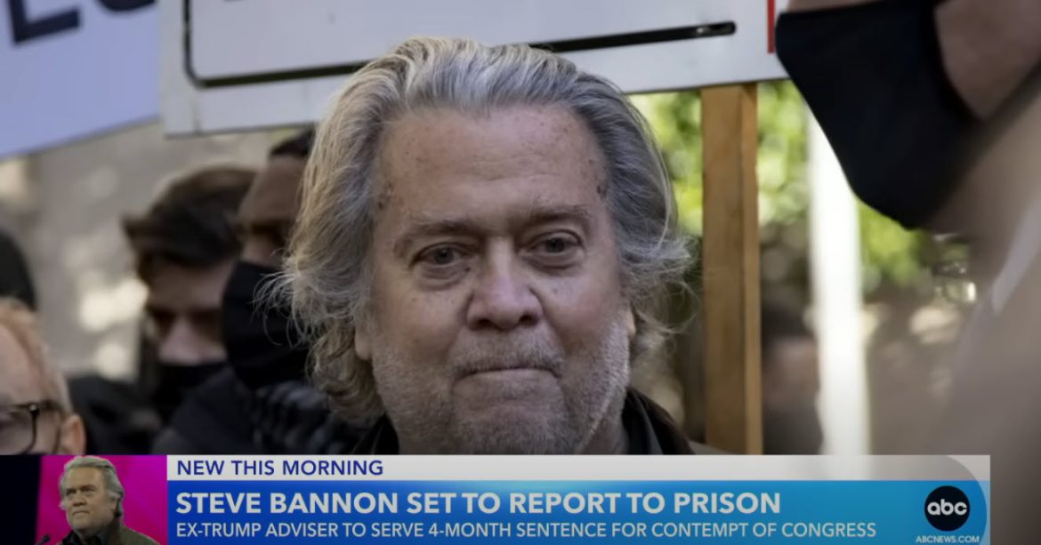 Former Trump Aide Steve Bannon Reports to Federal Prison