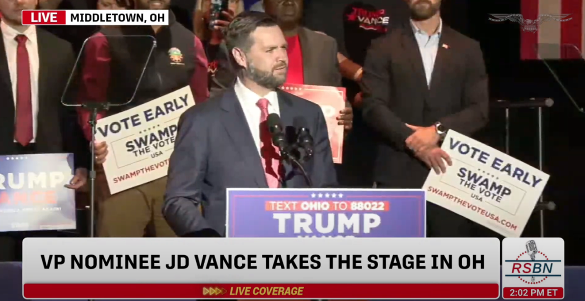 JD Vance Holds First Solo Rally as GOP VP Nominee
