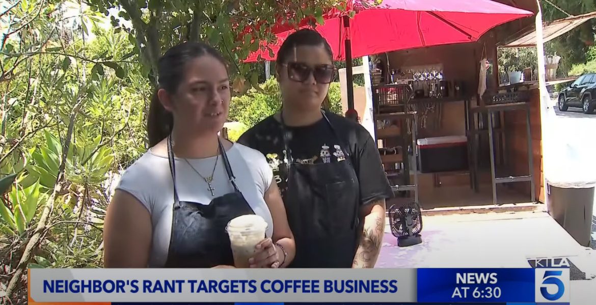 Man Caught on Video Harassing Young Business Owners at Coffee Cart Goes Viral