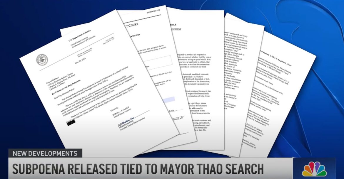 Newly Released Subpoena Provides Insight Into Investigation Tied to Oakland Mayor Thao