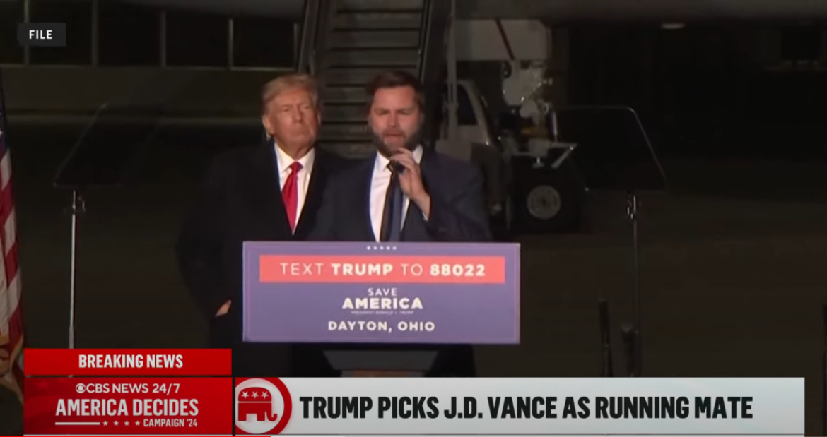 Trump Picks JD Vance as Running Mate for 2024 Election
