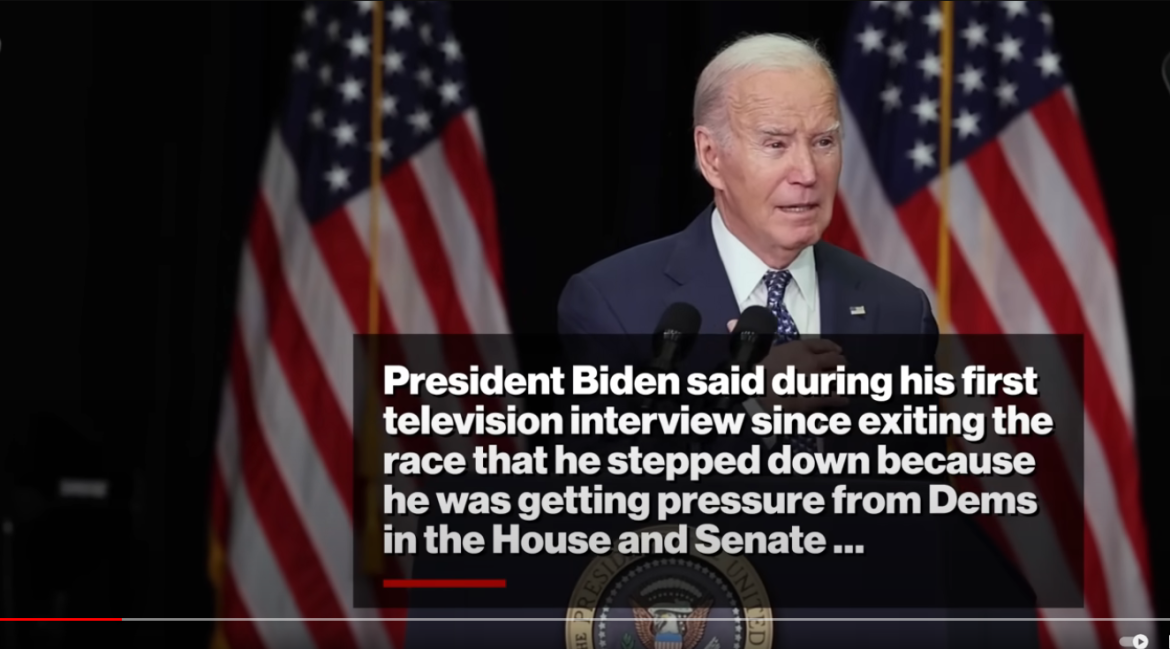 Biden Admits He Was Pushed Out of Presidential Race, Name-Drops Pelosi in First Interview Since Exit