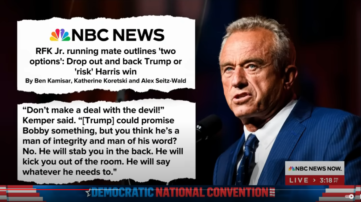 RFK Jr. Running Mate Suggests Two Paths: Back Trump or Risk Harris Victory
