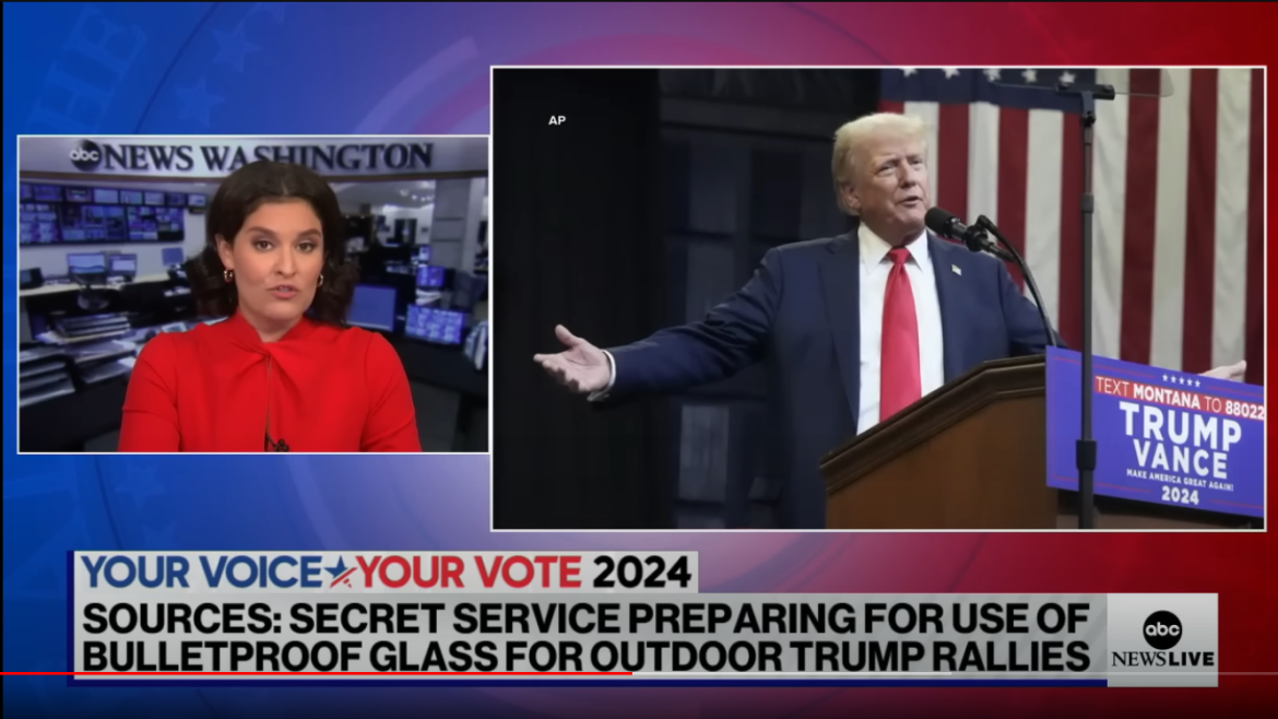 Trump Speaks Behind Bulletproof Glass at North Carolina Rally, Targets Kamala Harris
