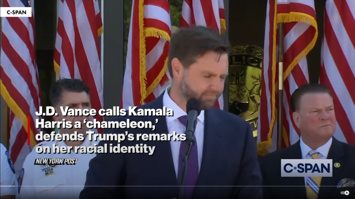 Vance on Harris: "She's a Chameleon" - Defends Trump's Remarks on Her Racial Identity