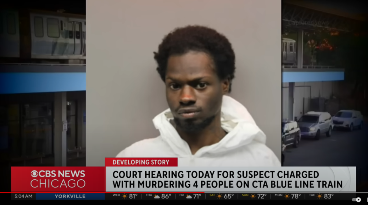 Chicago Man Charged with Four Counts of First-Degree Murder in Train Shooting
