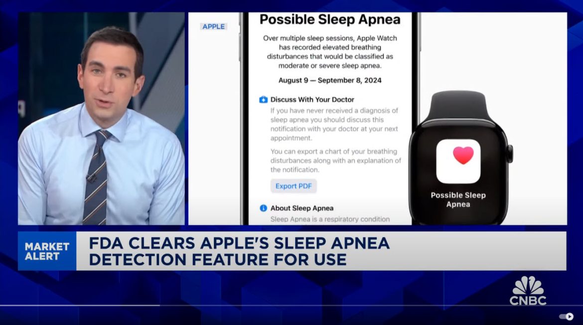 FDA Approves Apple's Sleep Apnea Detection Feature for Apple Watch