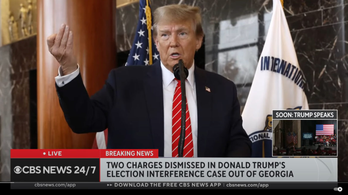 Judge Dismisses Two Criminal Counts Against Trump in Georgia Election Interference Case