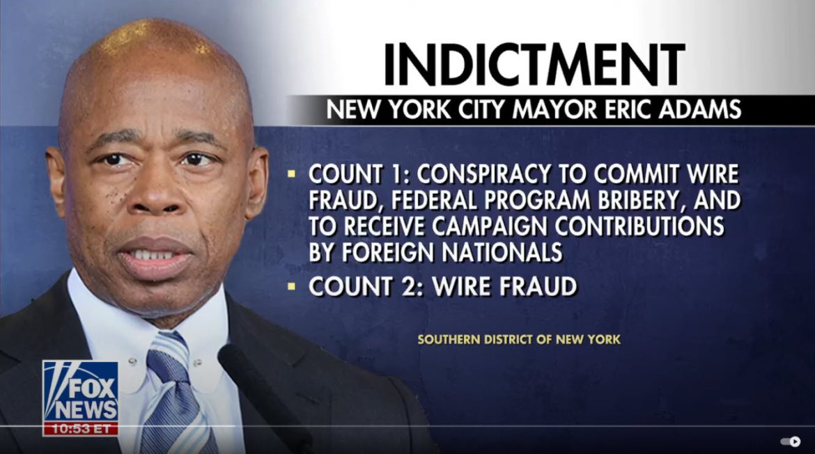 NYC Mayor Eric Adams Indicted on Federal Corruption Charges