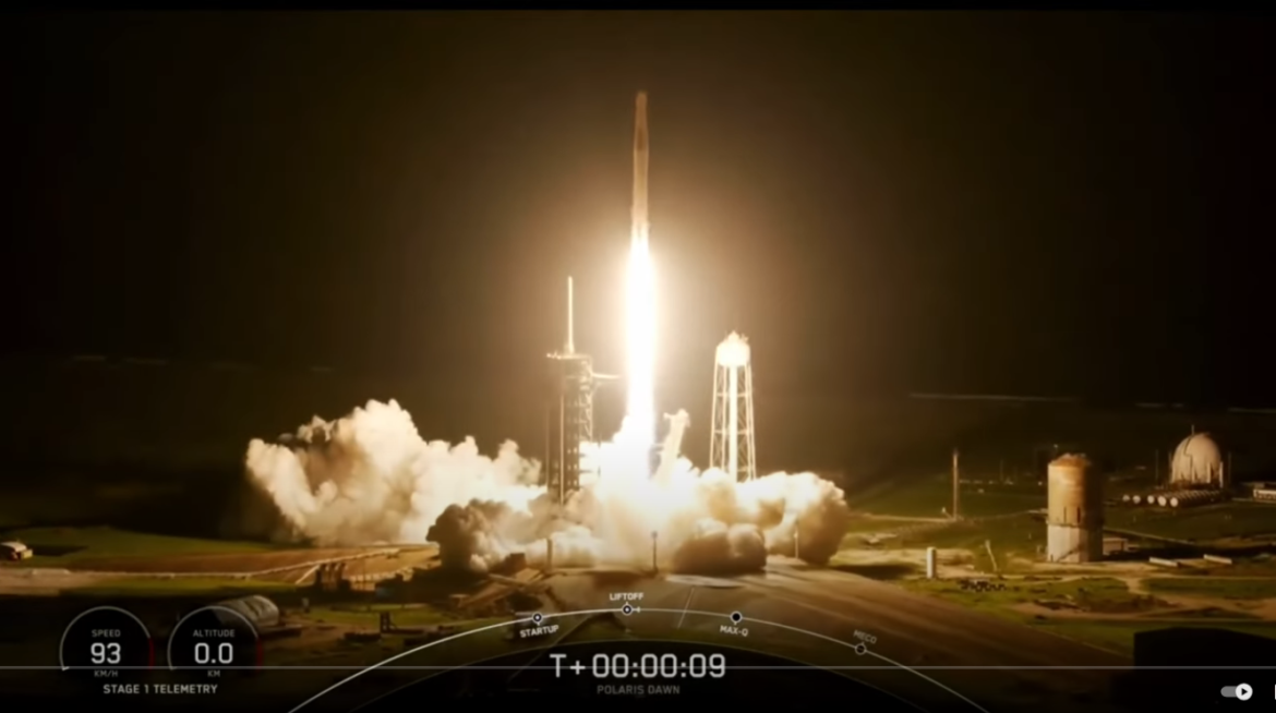 Polaris Dawn Mission Launches from Cape Canaveral, Civilian Astronauts to Test New SpaceX Technologies