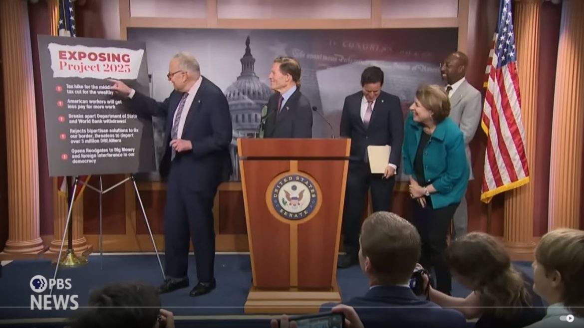 Project 2025: Democrats Spotlight Conservative Playbook Ahead of 2024 Election