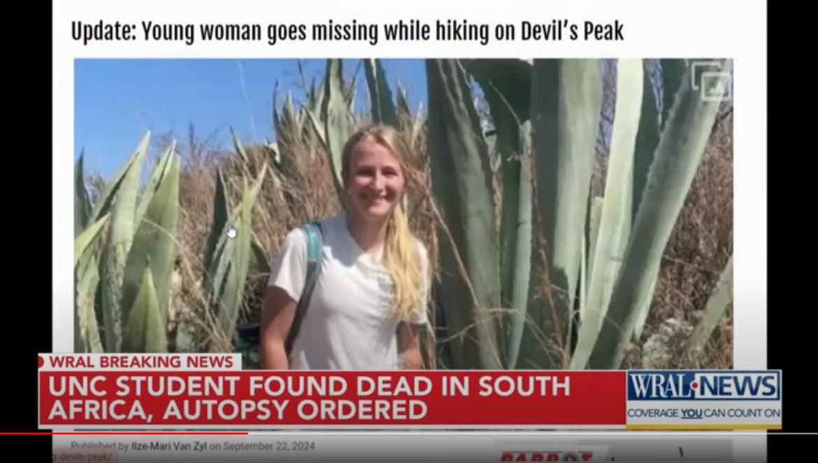 UNC Student Found Dead in South Africa During Hike at Table Mountain