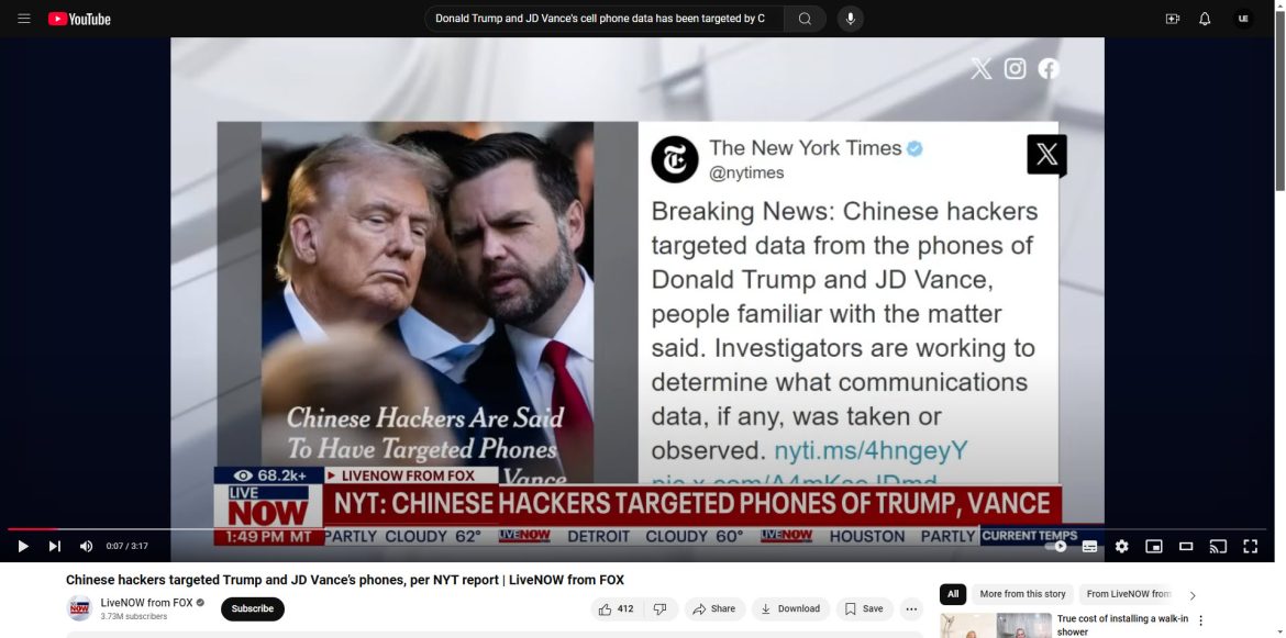 FBI Alerts Trump Campaign to Possible Cell Phone Data Breach by Chinese Hackers