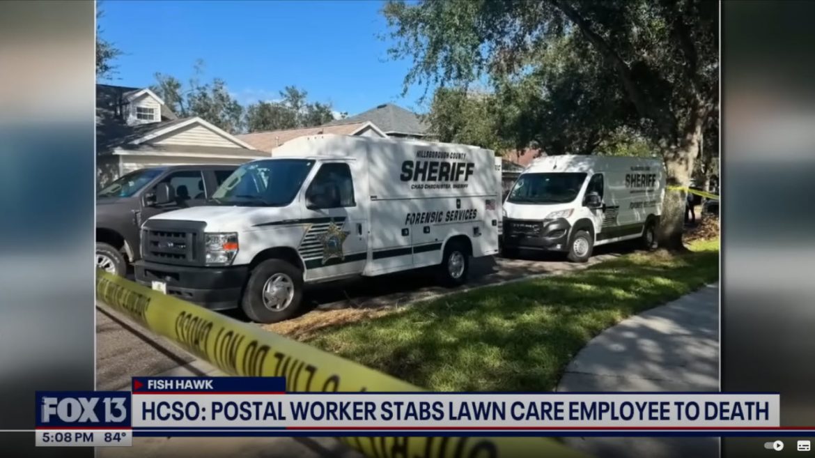 Florida Postal Worker Fatally Stabs Lawn Care Employee in Fish Hawk Neighborhood