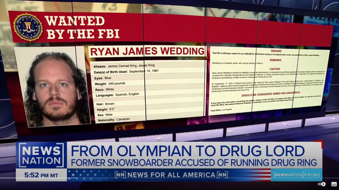 Former Olympian Ryan James Wedding Wanted by FBI for Running Alleged Drug Trafficking Ring