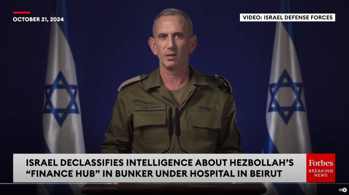 Israel Declassifies Intelligence Alleging Hezbollah Bunker with Cash & Gold Beneath Beirut Hospital