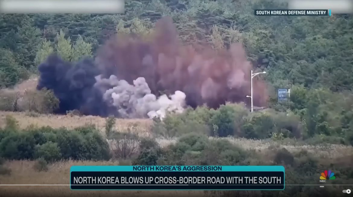North Korea Destroys Inter-Korean Road and Rail Link, Heightening Tensions with South Korea