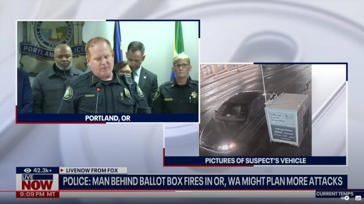 Portland Police Release New Details on Suspect in Ballot Box Arson, Warning of Possible Future Attacks