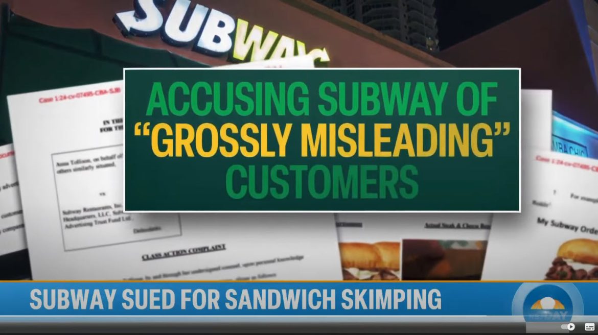 Subway Faces Class-Action Lawsuit Over Allegedly Misleading Sandwich Advertisements