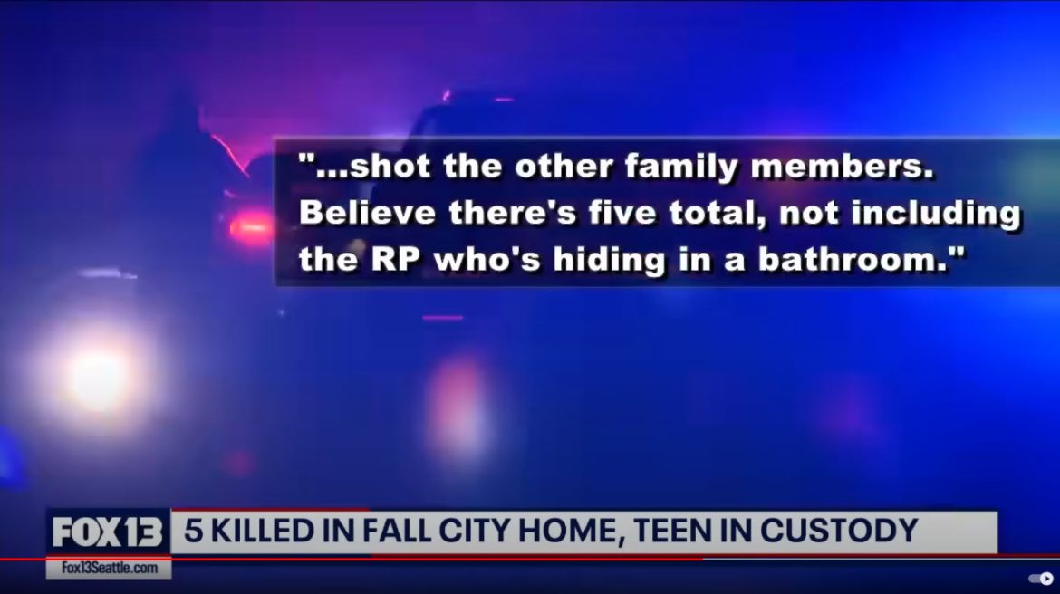 Teen in Custody After Five Family Members Killed in Washington State Home