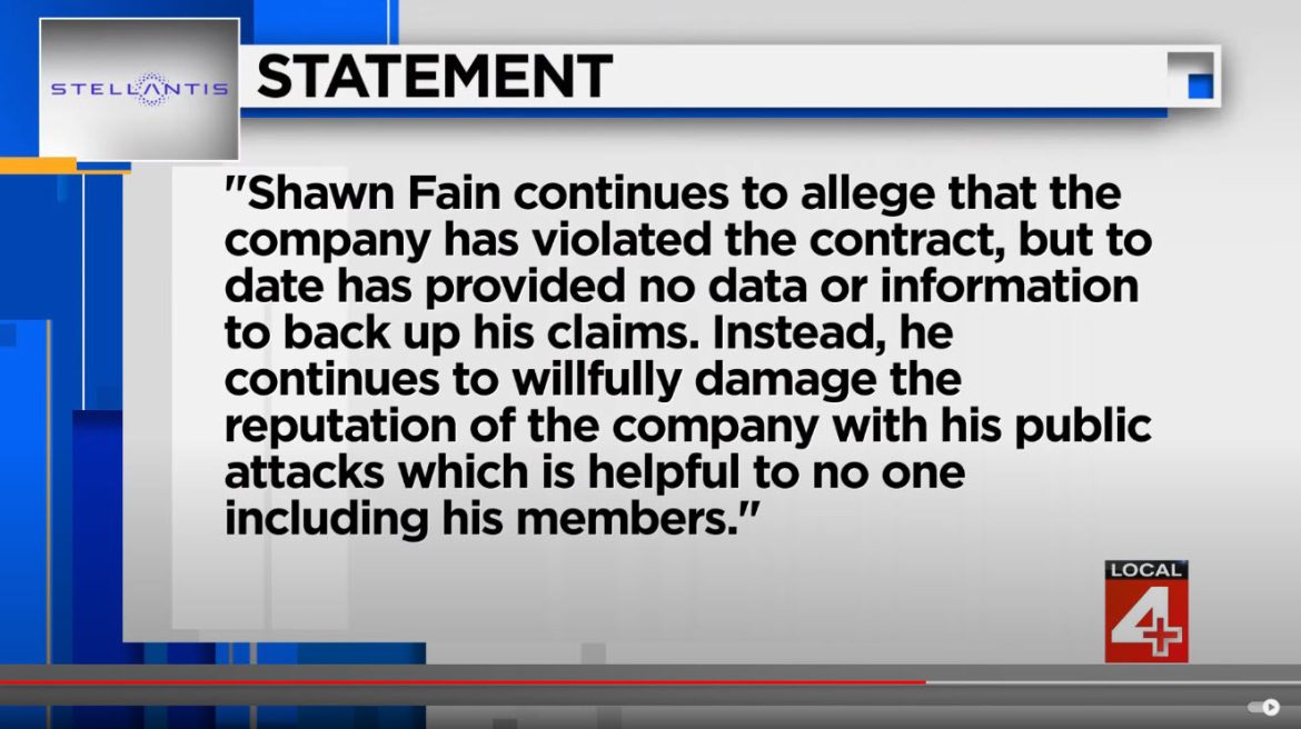 UAW President Warns of Possible Strike Against Stellantis Over Contract Violations
