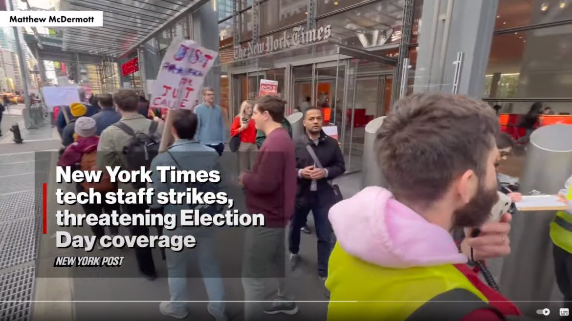 NY Times Tech Workers Strike Amid Ongoing Contract Dispute, Adding Pressure Ahead of Election Coverage
