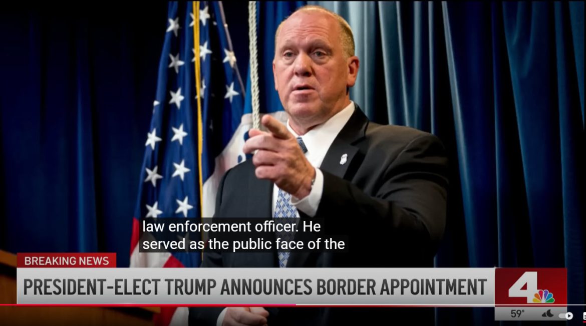 Trump Appoints Former ICE Director Tom Homan as "Border Czar" to Lead Aggressive Immigration Policies